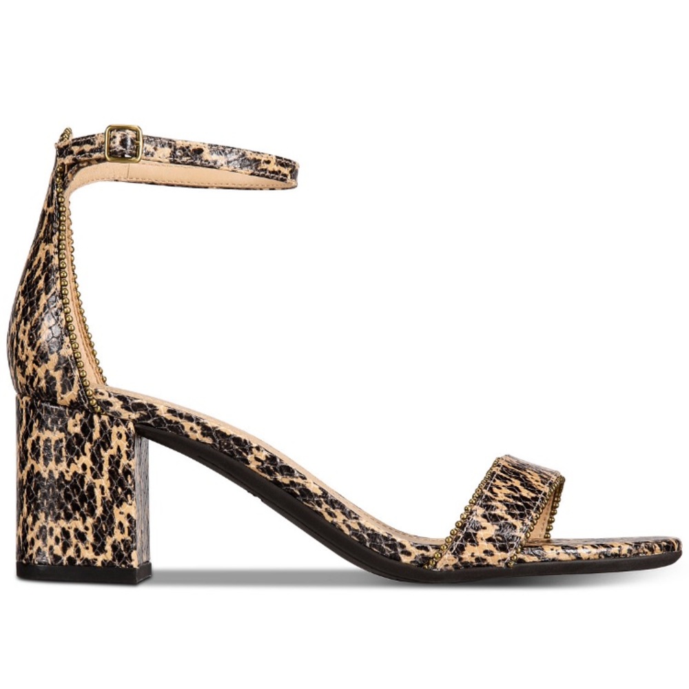 COACH MADDIE ANKLE STRAP SANDALS